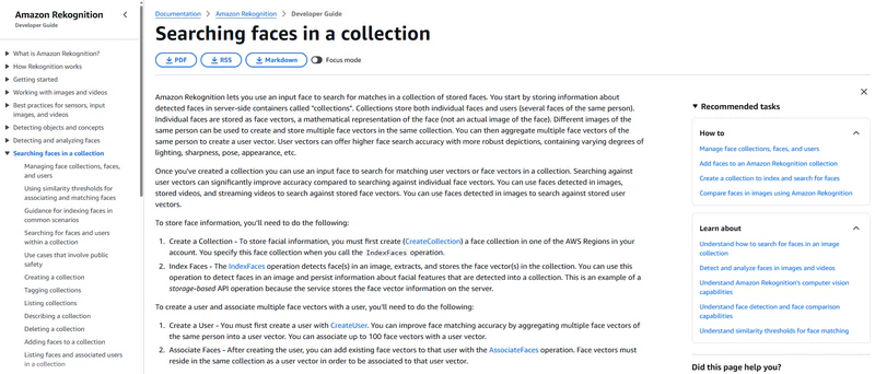 amazon rekognition face recognition software