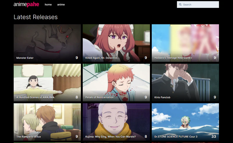 animepahe free anime streaming site