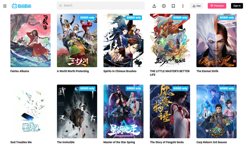 bilibili global free anime streaming site
