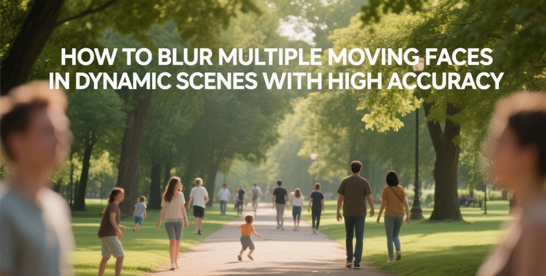 blur moving faces in dynamic scenes