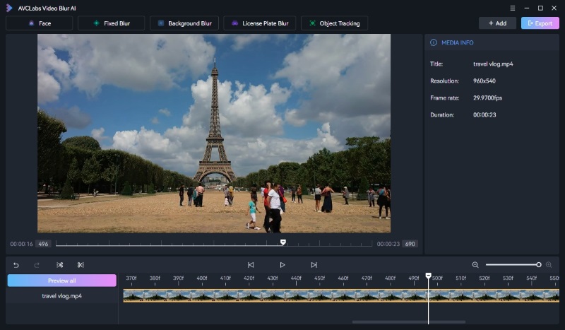 blur strangers in trave vlogs step1