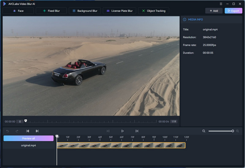blur anonymize sensitive content in product test video