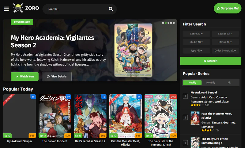 zorotv free anime streaming site