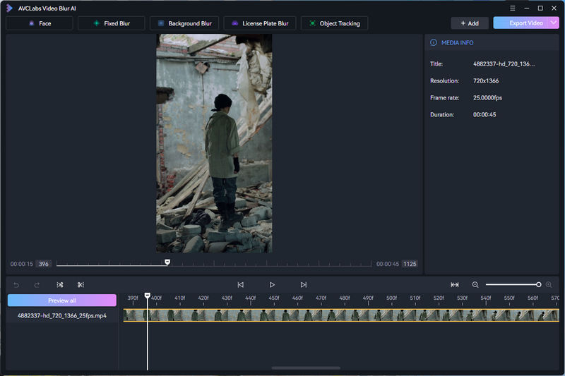 upload legal evidence video to blur face