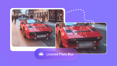 blur license plate