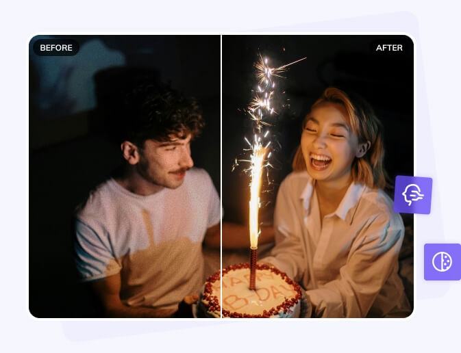 remove noise and convert blurry video to hd