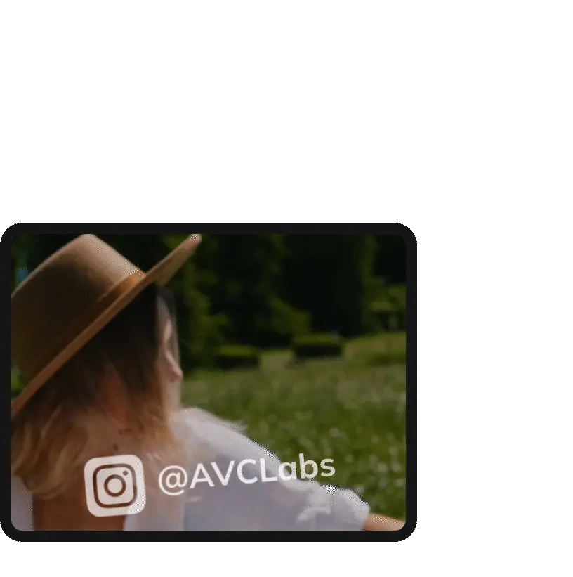 ta bort Instagram-vattenmärke online med hjälp av avclabs