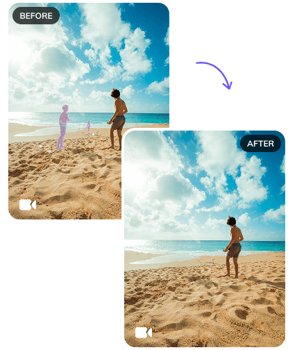 remove person from video