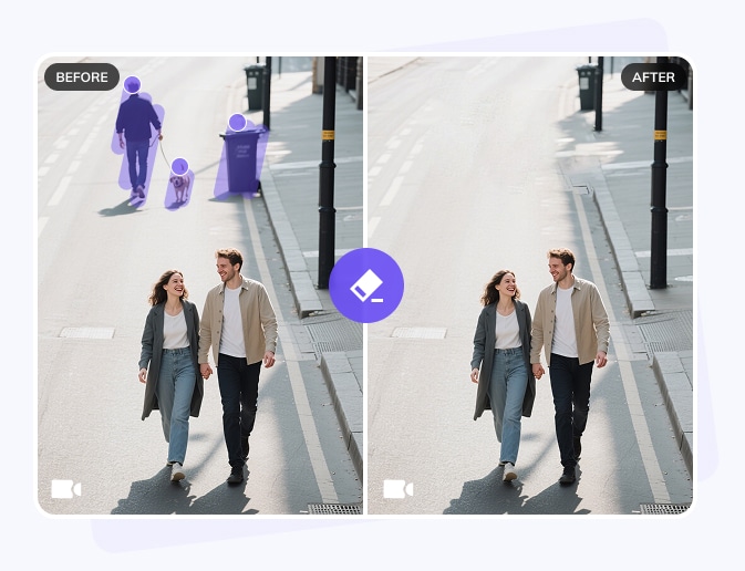erase unwanted objects from video